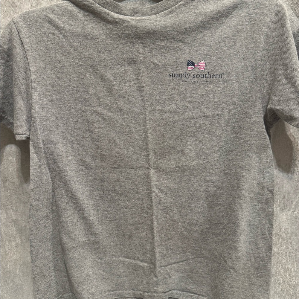 Simply Southern Gray Kids Short Sleeve Tee